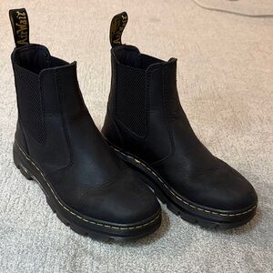 Dr. Martens Black Leather Ankle Boots